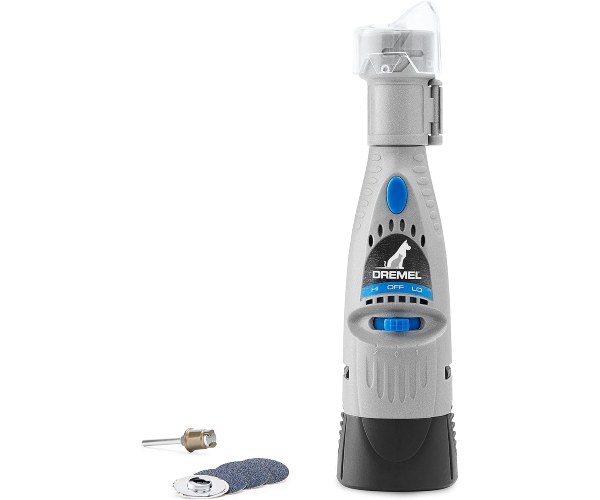 dig6 Dremel Pet Nail Care 7020-PGK (4 x AA-Batterien, 4 x Schleifscheiben im Karton) + Dremel 2615PG10AC Schleifscheibe SD60 10-teilig für die Tiernagelpflege