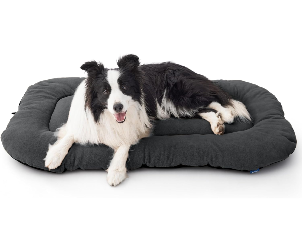 dog2 BEDSURE Waschbares Hundekissen für große Hunde – Dünne Hundebetten, mittelgroße und große Hunde, weiche und bequeme Hundematte mit